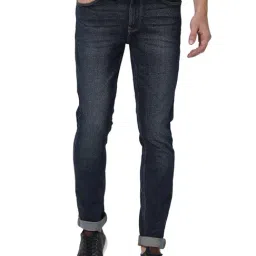 Spykar Blue Cotton Slim Fit Jeans-image-66