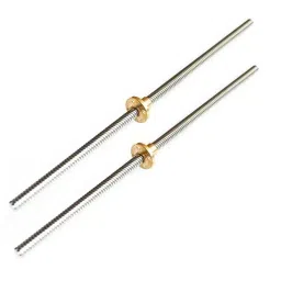 Invento 200mm (0.2 mtr) Trapezoidal Lead Screw Single Start Threaded Rod T10 10mm Pitch 2mm Lead 10 TR10 with Brass nut for 3D Printer CNC Robotics ISC 1888-2A-picture-10