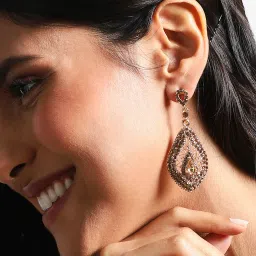 SOHI Rhinestone Pear Drop Earrings For Women image 3