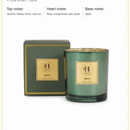 Pure Home and Living Green Scented Wax Filled Candle Jar - Neroli image 3