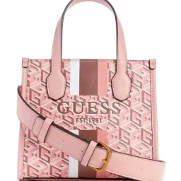 GUESS Apricot Rose SILVANA Printed Medium Tote image 3