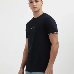 Tommy Hilfiger Desert Sky Cotton Slim Fit Solid T-Shirt image 3