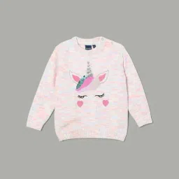 Juniors by Lifestyle Girls Multicolored Embellished Sweater-picture-18