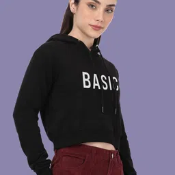 Esplendido Women Printed Hooded Cotton Pullover Sweatshirt image 5