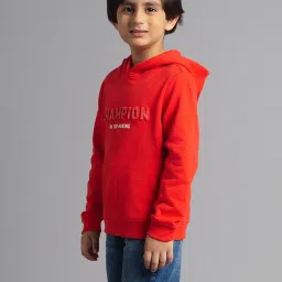 Ed-a-Mamma Boys Red Cotton Printed Sweatshirt image 3