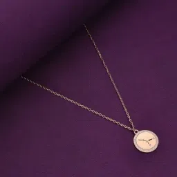 Kai Jewel Sterling Silver Rose Gold Minimalistic Cancer Single Zodiac Chain Necklace-picture-33