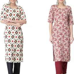 Ethnic basket Women Multicoloured Kurtas-image-54