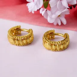SHREE KRISHNA SHOPPING Circular Brass Hoop Earrings-picture-26
