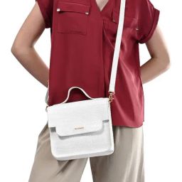 Fastrack White Textured Medium Sling Handbag-picture-38