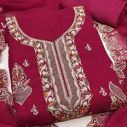 Maroosh Embroidered Silk Chiffon Unstitched Dress Material-picture-24