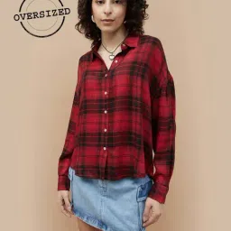 Ginger by Lifestyle Red Printed Shirt-picture-16