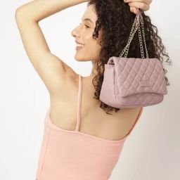 Fastrack Lavender Textured Small Sling Handbag-picture-13