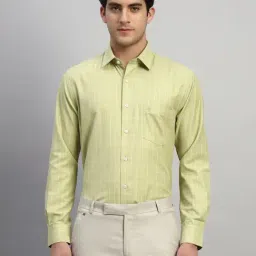 Cantabil Green Regular Fit Checks Formal Shirt-image-81