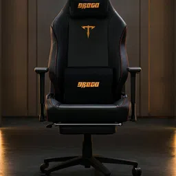 DROGO Black & Yellow 360 Degree Rotation Backrest Adjustable Durable Leather Gaming Chair-picture-17