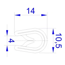 RS PRO Black PVC Edge Protection, 20m Model No 6191528 (1 Roll of 20 m) image 3
