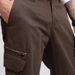 WROGN Men Loose Fit Pure Cotton Joggers image 2