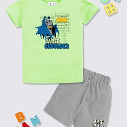 YK X Minute Mirth Boys Printed Pure Cotton T-shirt with Shorts-picture-33