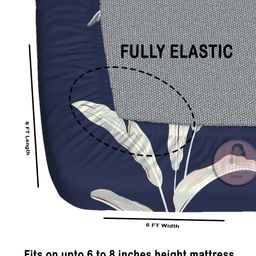 CHHAVI INDIA Blue & Pink Printed 210 TC Microfiber Queen Bedsheet Set 1.83 m x 1.98 m-picture-24