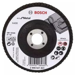 Bosch 4 inch 60 Grit Aluminum Oxide Flap Disc For General Applications, 2608621839 (Pack of 10)-picture-3