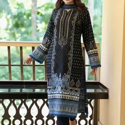 SZN Women Ethnic Motifs Printed Regular Kurta with Trousers image 4