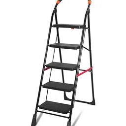 TNT THE NEXT TREND Black Textured 5-Step Foldable Step Ladder-picture-20