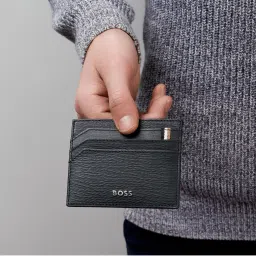 hugo boss accessories Hugo Boss Iconic Black Card Holder image 1