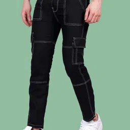 LINARIA Men Classic Tapered Fit Low Distress Jeans-picture-39