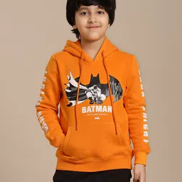 Kidsville Dc Comics Featuring Batman Printed Hoodie - Orange-picture-17
