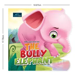 bookford publications Animals Shaped Story Board Book Set of 2 Books the Bully Elephant & Naughty Monkey - English image 2