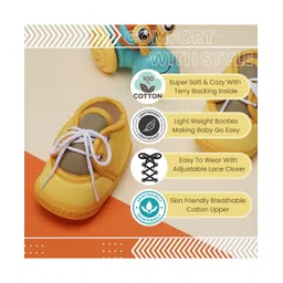 Neska Moda Colour Blocked Lace Up Booties - Turmeric Yellow image 3