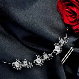 MAJESTIQUE Women Embellished Tiara-image-87