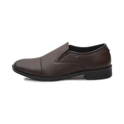 Inflation Men Solid Round Toe Formal Slip-On Shoes image 2
