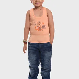 BAESD Boys Pack Of 3 Printed Cotton Innerwear Vests 3SET-COMBO 016_(0-6M) image 2