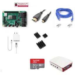 Raspberry Pi4 Model B 4GB Complete Kit with Pi4 4GB, Case, Power Adapter, Heatsink, 32GB SD Card, HDMI and Ethernet Cable-picture-22