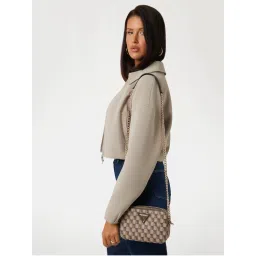 guess fashion Guess Brown Printed G Wave Camera Crossbody Bag-picture-17