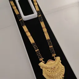 OM KRISHIV COLLECTION Gold-Plated Artificial Beaded Mangalsutra-picture-10