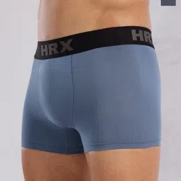 HRX by Hrithik Roshan Pack Of 2 Sweat Absorbent Trunks HRX-PV-SOLID-Grey-Lightblue-M-picture-5