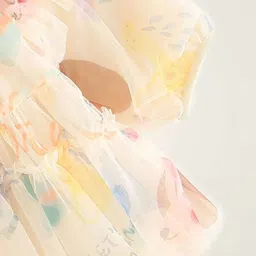 BAESD Girls Abstract Print Fit & Flare Dress image 5