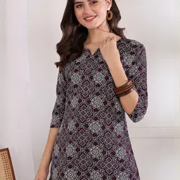 Moda Rapido Women Polyester Straight Kurtis-image-75