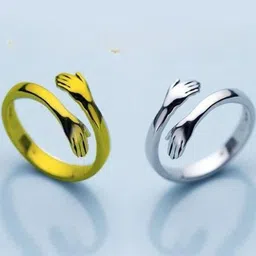 DressBerry Set Of 2 Adjustable Hug Finger Rings image 3