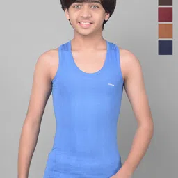 Dollar Bigboss Boys Pack Of 5 Assorted Cotton Vests MBKVE-01-FNRN-CLR-PO5-CO2-Assorted-picture-33