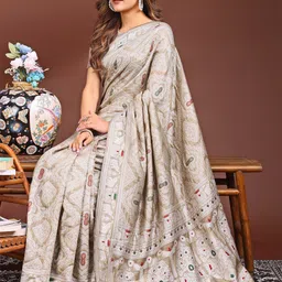 Astita Bandhani Woven Design Zari Saree image 2