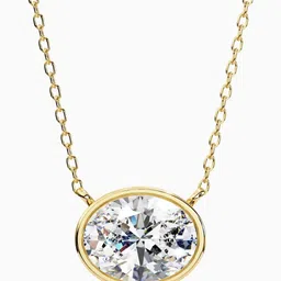 VALANOVA BIS Hallmarked 14k Gold Diamond Studded Chain - 2.73 gm-image-4