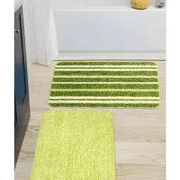 Saral Home Microfiber Anti Slip Bathmat Pack of 2 - Green-picture-43