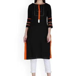 Neelokurti Flared Sleeves Gotta Patti Cotton Kurta-picture-30