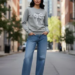 glitchez Conversational Printed Round Neck Pullover image 3