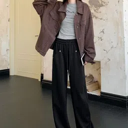 KPOP Women Easy Wash Trousers image 2