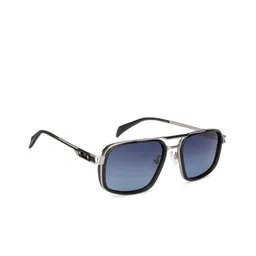Lenskart Studio Unisex Blue Lens & Black Rectangle Sunglasses With UV Protected Lens-image-20