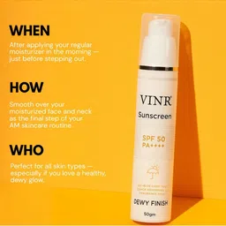 VINR Snail Mucin Dewy Sunscreen SPF 50+ PA+++ - 50 g image 4