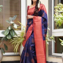 AVANTIKA FASHION Ethnic Motif Woven Design Zari Kanjeevaram Saree image 2